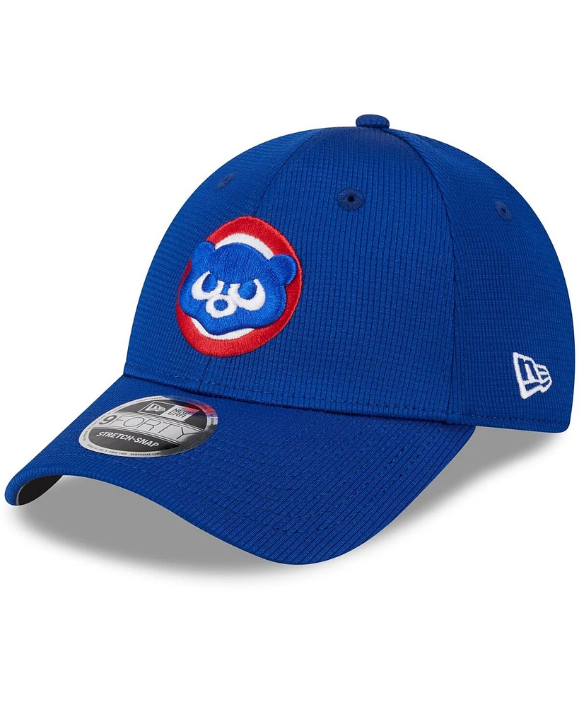 Men's New Era Royal Chicago Cubs 2024 Batting Practice 9FORTY Adjustable Hat