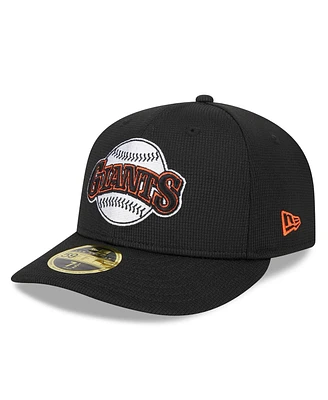 Men's New Era Black San Francisco Giants 2024 Batting Practice Low Profile 59FIFTY Fitted Hat