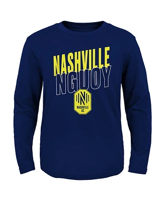 Big Boys Navy Nashville Sc Showtime Long Sleeve T-shirt