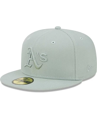 Men's New Era Green Oakland Athletics Color Pack 59FIFTY Fitted Hat