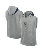 Men's Nike Heather Gray Houston Astros Authentic Collection Early Work Performance Sleeveless Pullover Hoodie