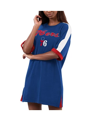 Women's G-iii 4Her by Carl Banks Royal Philadelphia 76ers Flag Sneaker Dress