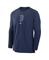 Men's Nike Navy Boston Red Sox Authentic Collection Player Performance Pullover Sweatshirt