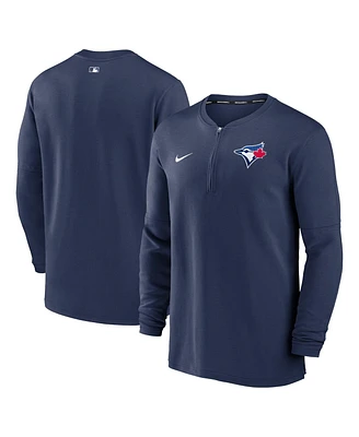 Men's Nike Navy Toronto Blue Jays Authentic Collection Game Time Performance Quarter-Zip Top