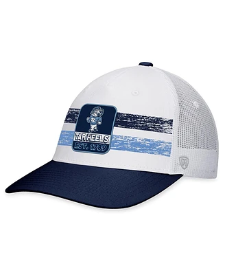 Men's Top of the World White, Navy North Carolina Tar Heels Retro Fade Snapback Hat
