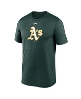 Men's Nike Green Oakland Athletics New Legend Logo T-shirt