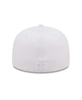 Men's New Era Texas Rangers White on White 59FIFTY Fitted Hat