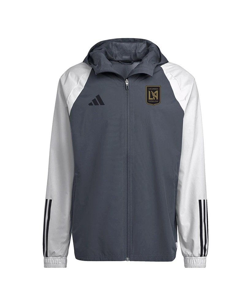 Men's adidas Gray Lafc 2024 All-Weather Raglan Full-Zip Jacket