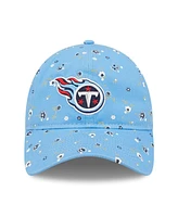 Women's New Era Light Blue Tennessee Titans Floral 9TWENTY Adjustable Hat