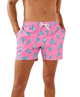 Chubbies Men's The Toucan Do Its Quick-Dry 5-1/2" Swim Trunks with Boxer Brief Liner