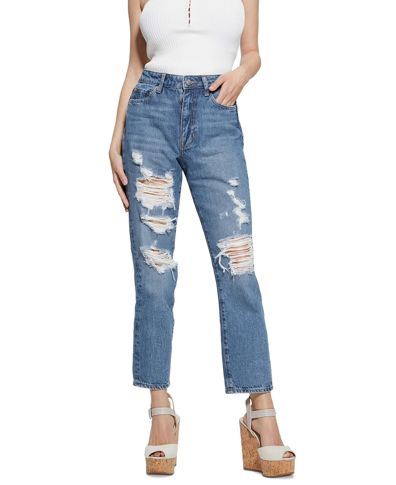 Guess Women's It Girl Straight-Leg Jeans