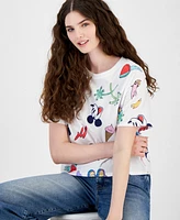 Disney Juniors' Mickey Tropical Graphic T-Shirt