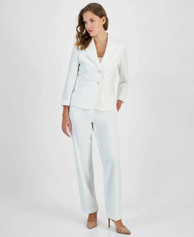 White Pants Suit Macy's Ladies White Suits Pant Suits Macy&
