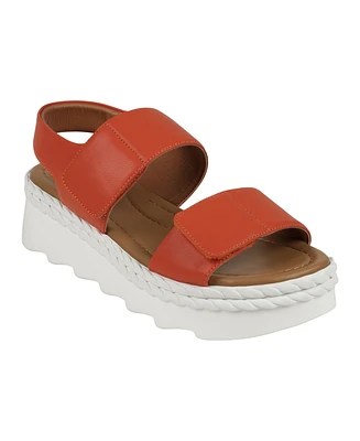 Gc Shoes Women's Voss Double Band Adjustable Strap Platform Sandals