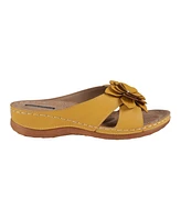 Gc Shoes Women's Joy Flower Rosette Comfort Sandals