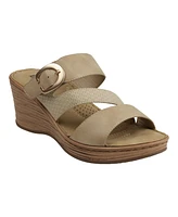 Gc Shoes Women's Odalis Buckle Comfort Wedge Sandals