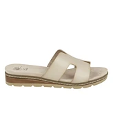 Gc Shoes Women's Nellie Cut Out Slide Flat Sandals