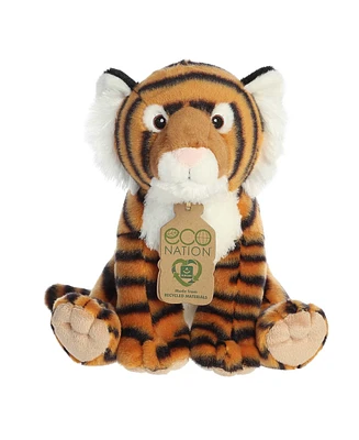 Aurora Medium Eco Hugs Bengal Tiger Eco Nation Eco-Friendly Plush Toy Orange 10"