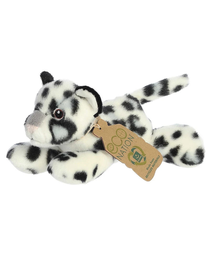 Aurora Small Eco Softies Snow Leopard Eco Nation Eco-Friendly Plush Toy White 8"