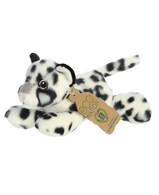 Aurora Small Eco Softies Snow Leopard Eco Nation Eco-Friendly Plush Toy White 8"