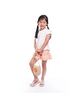 Child Bailey Cream Gold Solid Jersey Tee