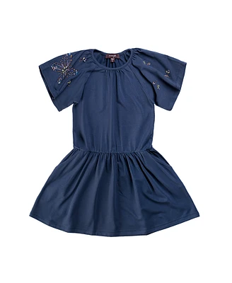 Child Shiloh Navy Solid Jersey Dress