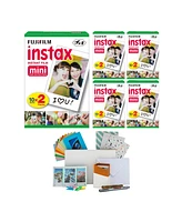 Fujifilm instax Mini Twin Film Pack (100 Exp) with Storage Box & Postcard Set