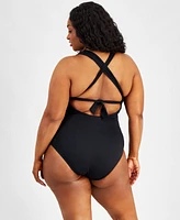 Becca Etc Plus Color Code Strappy One-Piece Swimsuit