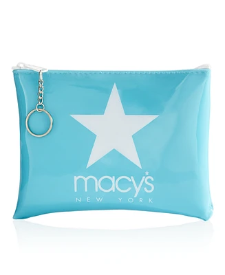 Dani Accessories Turquoise Macy's Star Cosmetics Travel Case, Created for Macy's