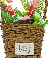 National Tree Company 15" Easter Floral Wall Basket