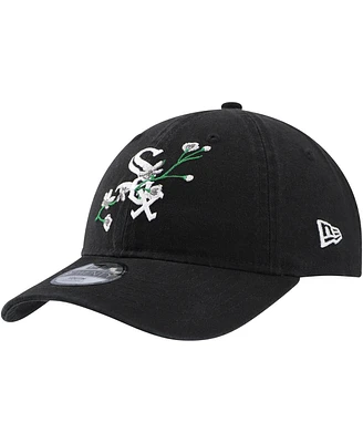 Youth Boys and Girls New Era Black Chicago White Sox Game Day Bloom 9TWENTY Adjustable Hat