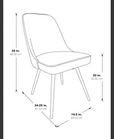 Office Star Penton Swivel Chair 19.5" W x 35" H