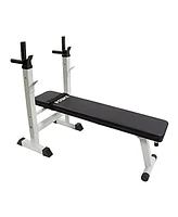 Weight Bench with Preacher Curl and Leg Developer for Indoor Exercise