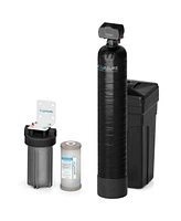 Aquasure Harmony Series | 48,000 Grains Water Softener with 10" Sediment/Carbon/Zinc Triple Purpose Whole House Water Filter