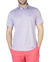 Geo Floral Performance Polo Shirts