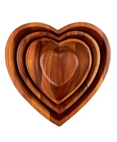 Nambe Eat Your Heart Out Nesting Bowls Set, 3 Pieces