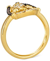 Le Vian Chocolate & Nude Diamond Horseshoe Ring (1/3 ct. t.w.) in 14k Gold