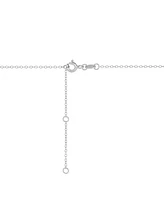 Diamond Soccer Mom Pendant Necklace (1/10 ct. t.w.) in Sterling Silver or 14k Gold-Plated Sterling Silver, 16" + 2" extender