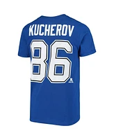 Big Boys Nikita Kucherov Royal Tampa Bay Lightning Player Name and Number T-shirt