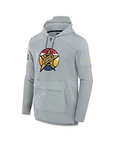 Men's Fanatics Gray 2024 Nhl All-Star Game Authentic Pro Tech Fleece Pullover Hoodie