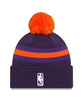 Men's New Era Purple Phoenix Suns 2023/24 City Edition Cuffed Pom Knit Hat