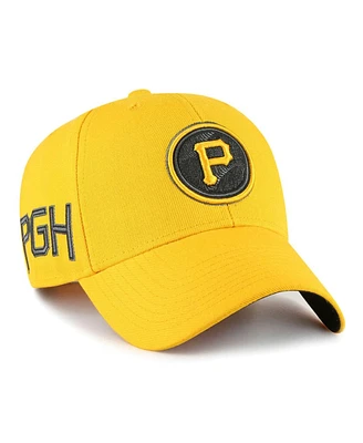 Men's '47 Brand Gold Pittsburgh Pirates 2023 City Connect Mvp Adjustable Hat