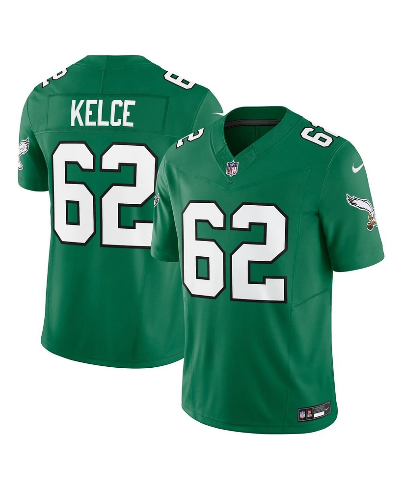 Men's Nike Jason Kelce Kelly Green Philadelphia Eagles Vapor F.u.s.e. Limited Jersey