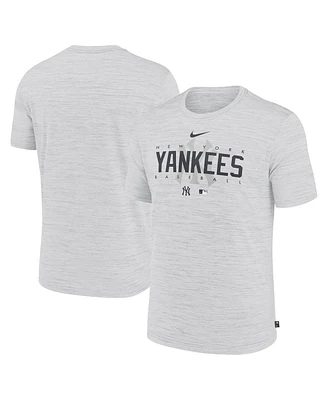 Men's Nike White New York Yankees Authentic Collection Velocity Performance Practice T-shirt