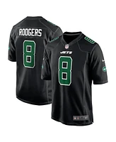 Men's Nike Aaron Rodgers Black New York Jets Fashion Game Jersey