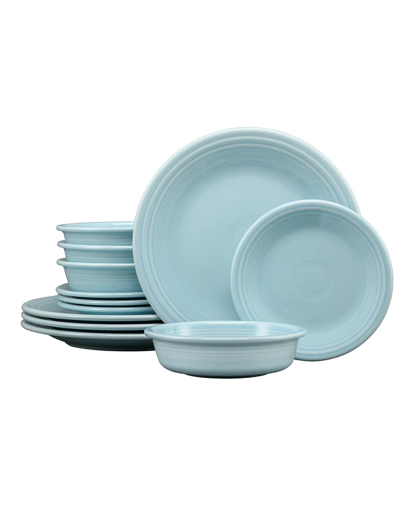 Fiesta Sky 12-Pc. Classic Dinnerware Set, Service for 4