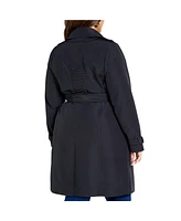 City Chic Women's Classic Corset Trench coat