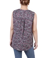 Women's Sleeveless Pintucked Blouse