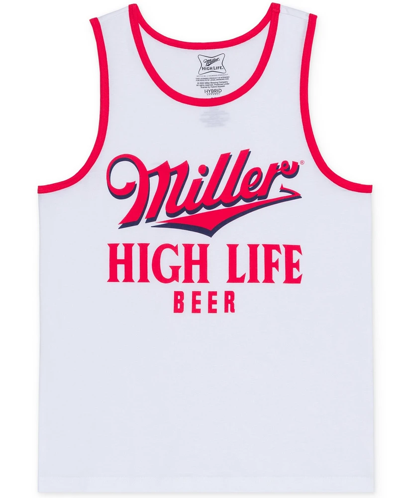 Hybrid Men's Miller High Life Ringer Graphic Tank