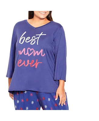 Plus Best Mom Sleep Top